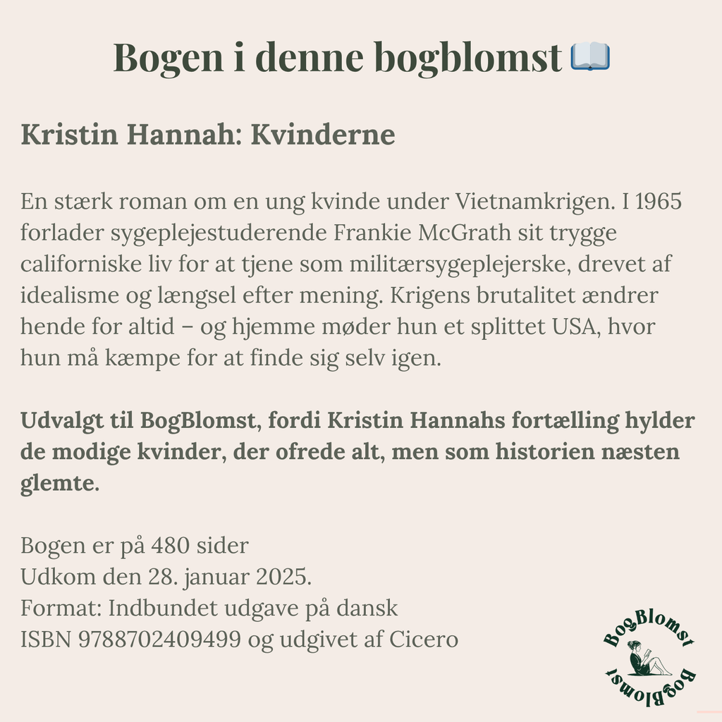 Premium BogBlomst med Kristin Hannahs Kvinderne