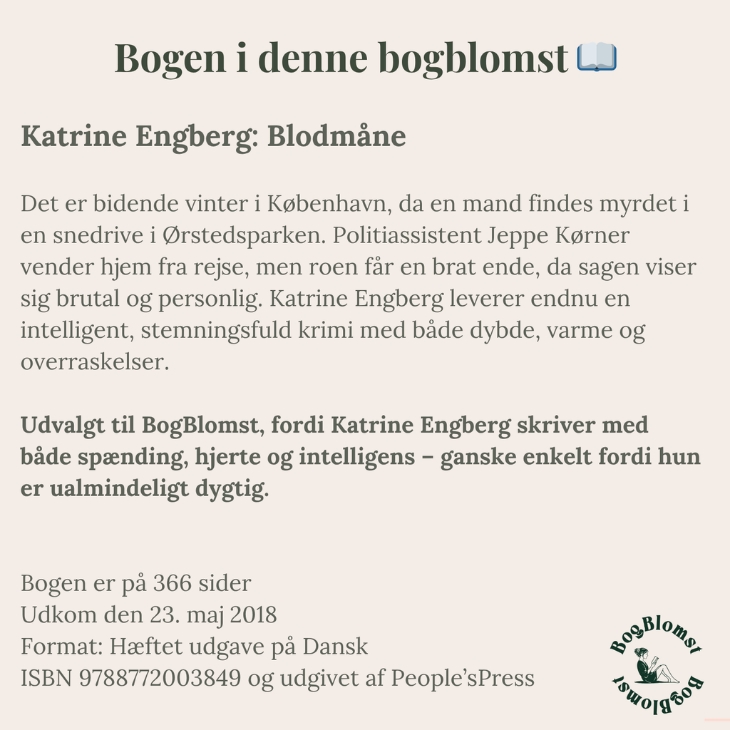 Favorit BogBlomst med Katrine Engbergs Blodmåne
