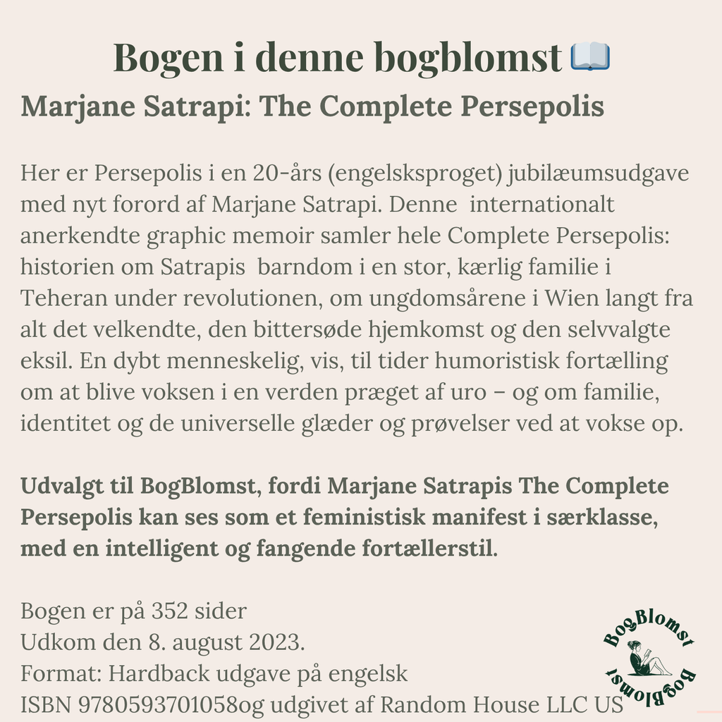 Deluxe BogBlomst med Marjarne Satrapis The Complete Persepolis